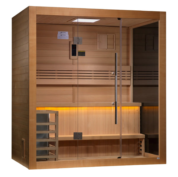 Golden Designs Forssa 3 Person Indoor Traditional Steam Sauna