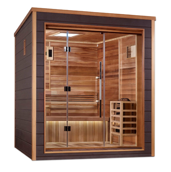 Golden Designs Drammen 3 Person Traditional Outdoor Sauna