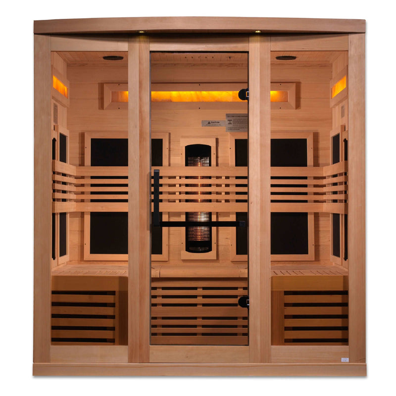 Golden Designs Reserve 6 Person Near Zero EMF Full Spectrum Infrared Sauna, GDI-8260-01