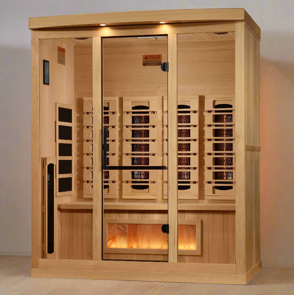Golden Designs Reserve 4 Person Near Zero EMF Full Spectrum Infrared Sauna, GDI-8040-03