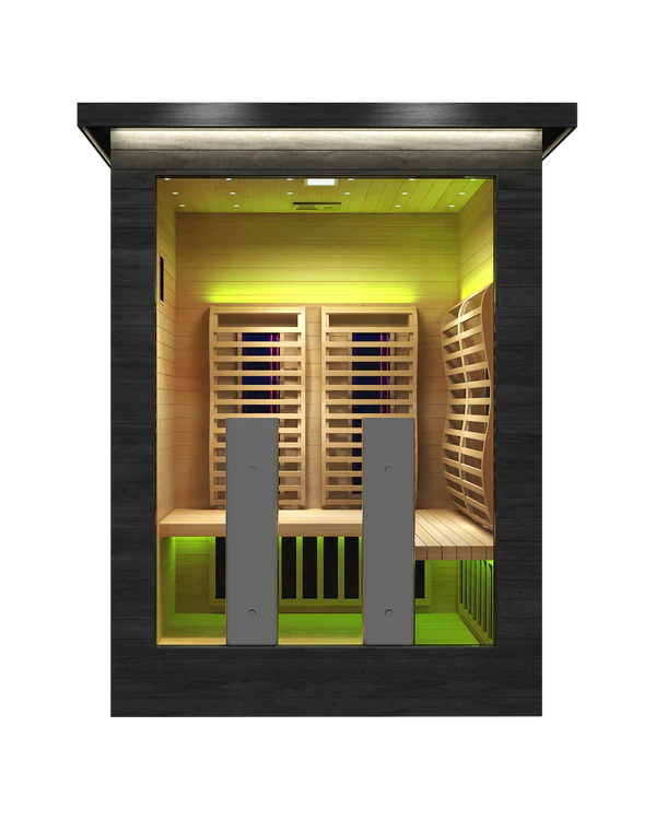 Sun Home Luminar 2 Person Outdoor Infrared Sauna