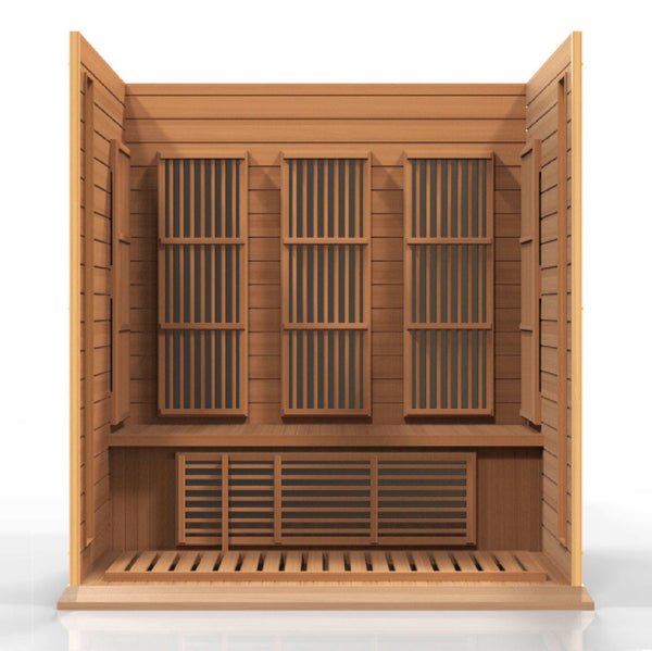 Maxxus 3 Person Low EMF Far Infrared Canadian Red Cedar Sauna