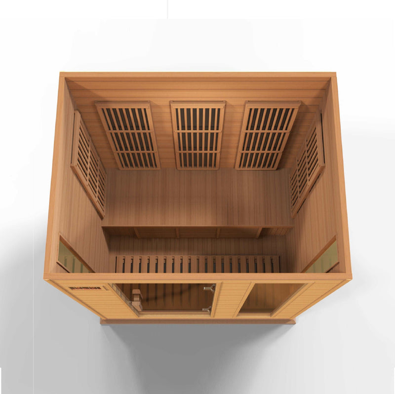 Maxxus 3 Person Low EMF Far Infrared Canadian Red Cedar Sauna