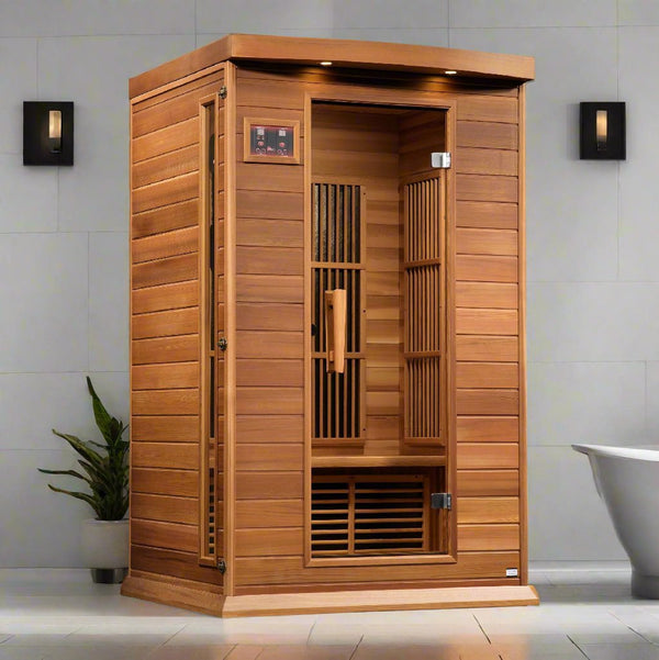 Maxxus 2 Person Near Zero EMF Far Infrared Sauna MX-K206-01-ZF CED